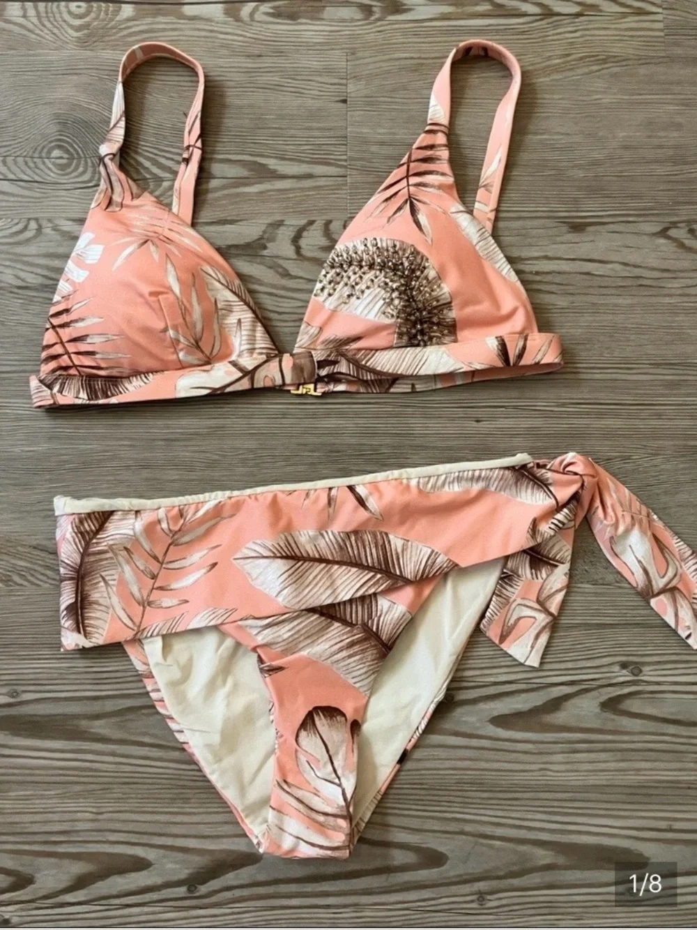 RENATA MALE Made in Italy 2 pc.Print Bikini Swim Suit. IT/44 US/SM. NWT